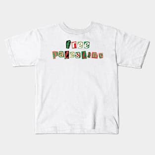 Free Palestine Kids T-Shirt